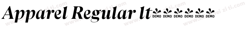 Apparel Regular lt字体转换